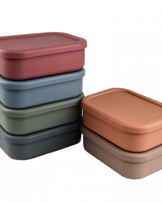 Customized rectangular children's lunchbox travel portable silicone lunch box food grade silicone lunchboxwith lid lunch box Customized rectangular children's lunchbox travel portable silicone lunch box food grade silicone lunchboxwith lid lunch box