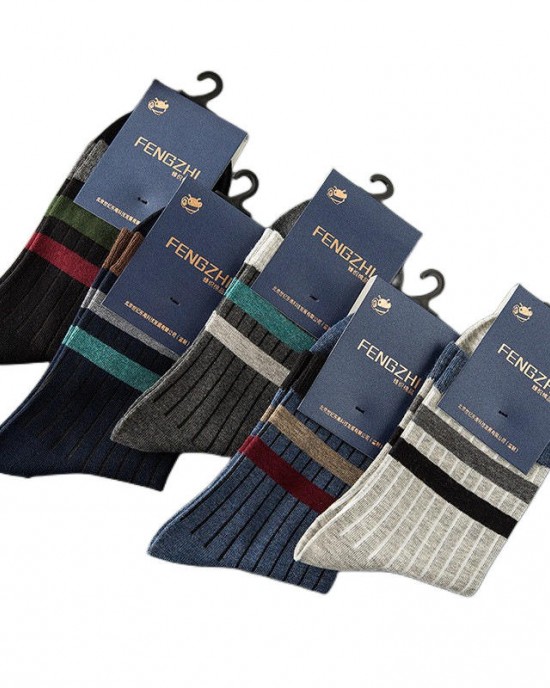 Wholesale Simple Solid Color Stripe Mens Dress Socks Man Cotton Crew Socks Thick Business Casual Socks Wholesale Simple Solid Color Stripe Mens Dress Socks Man Cotton Crew Socks Thick Business Casual Socks