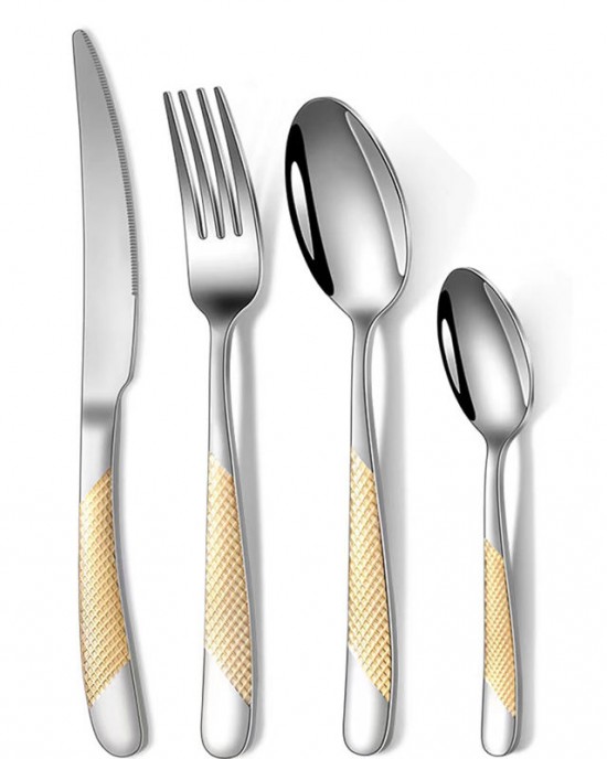 Stainless Steel 18/0 Fork Knife And Spoon Set Stainless Steel Cutlery Flatware Stainless Steel 18/0 Fork Knife And Spoon Set Stainless Steel Cutlery Flatware