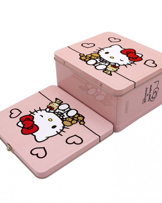 Fast Delivery Factory Direct Customized Print Rectangular sealed Metal Lunch Tin Box with Handle Fast Delivery Factory Direct Customized Print Rectangular sealed Metal Lunch Tin Box with Handle