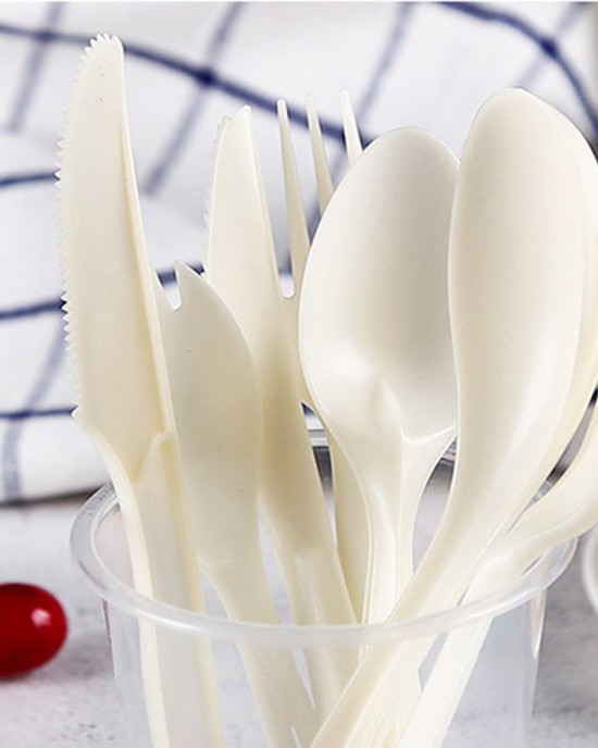 Disposable Cutlery Eco Compostable Biodegradable Plastic Utensils Knife Forks Spoons Corn Starch Cutlery Plastic Disposable Cutlery Eco Compostable Biodegradable Plastic Utensils Knife Forks Spoons Corn Starch Cutlery Plastic