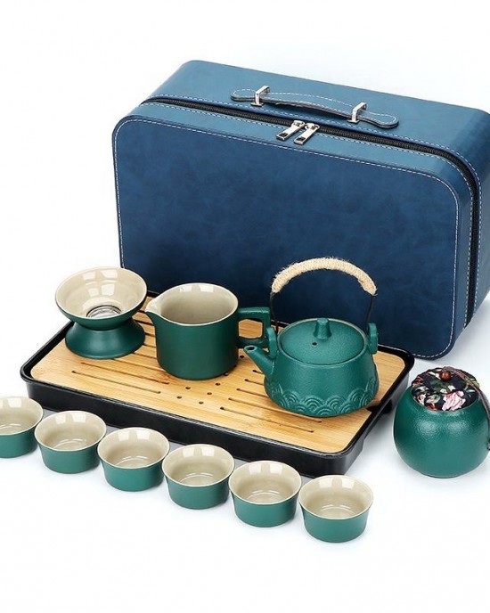 Portable Teaware Chinese Tea Set Kongfu Tea Sets Portable Teapot Set Infuser Portable All in Gift Bag Traditional Ceramic Tea Portable Teaware Chinese Tea Set Kongfu Tea Sets Portable Teapot Set Infuser Portable All in Gift Bag Traditional Ceramic Tea