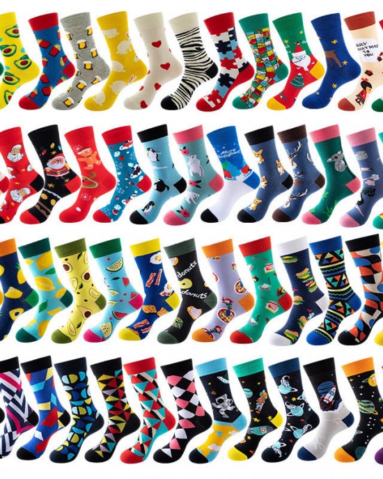 High Quality Crew Cotton Colorful Socks Custom Logo Funky Novelty Fashion Design Food Animals Socks Men Women Funny Socks High Quality Crew Cotton Colorful Socks Custom Logo Funky Novelty Fashion Design Food Animals Socks Men Women Funny Socks