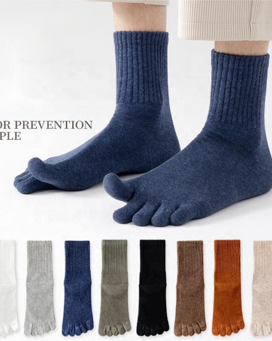 Men's Five Finger Toe Socks Cotton Athletic Running Ankle Crew Socks 5 Finger Toe Socks Men's Five Finger Toe Socks Cotton Athletic Running Ankle Crew Socks 5 Finger Toe Socks