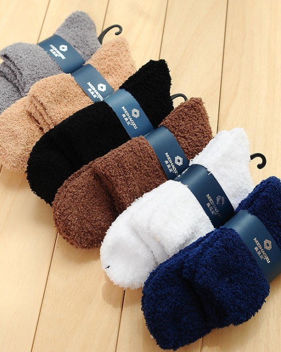 Male Super Thicker Feet Warmer Socks Premium Soft Comfortable Fluffy Winter Socks Floor Fuzzy Socks for Men Male Super Thicker Feet Warmer Socks Premium Soft Comfortable Fluffy Winter Socks Floor Fuzzy Socks for Men