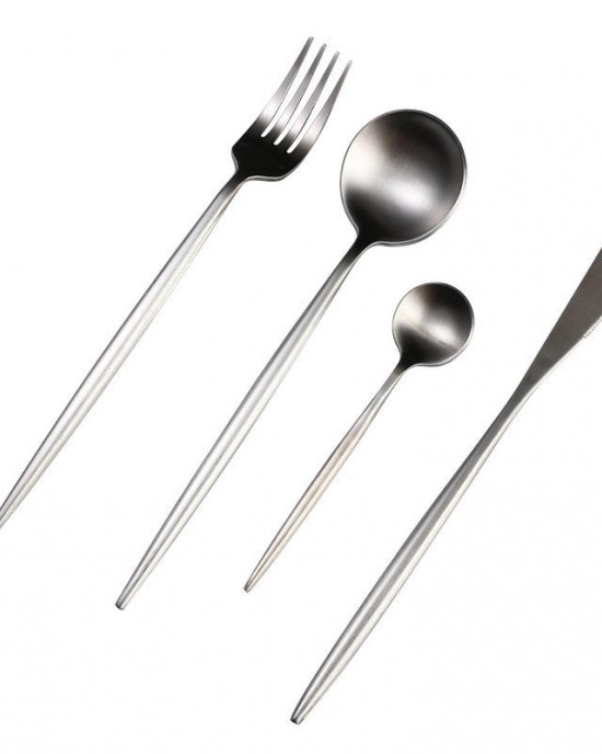 Cheap Portugal Unique Contemporary Cutlery Flatware Thin Stainless Steel Knife, Fork, Spoon Set Cheap Portugal Unique Contemporary Cutlery Flatware Thin Stainless Steel Knife, Fork, Spoon Set