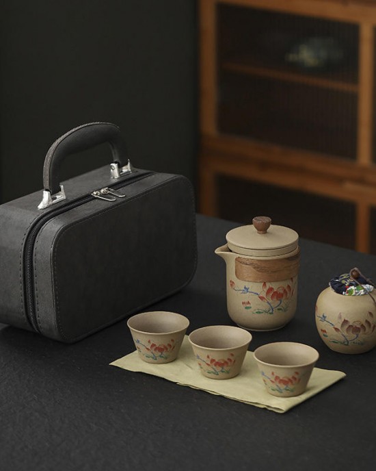 Custom Portable Teaware Travel Tea Sets Luxury Gift Set Traditional Ceramic Infuser Teapot Teacups VIP Business Gift Set Custom Portable Teaware Travel Tea Sets Luxury Gift Set Traditional Ceramic Infuser Teapot Teacups VIP Business Gift Set