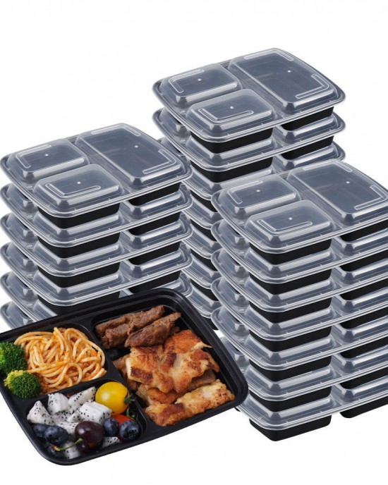 Microwave Takeaway Plastic To Go Food Containers With Lids 1 2 3 Compartment Disposable Meal Prep Togo Lunch Box Microwave Takeaway Plastic To Go Food Containers With Lids 1 2 3 Compartment Disposable Meal Prep Togo Lunch Box