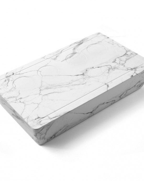 Customize Printed Melamine Georgetown White Bento Box With Lid With Full Color Interior and Exterior Decal for Dinner or Salad Customize Printed Melamine Georgetown White Bento Box With Lid With Full Color Interior and Exterior Decal for Dinner or Salad
