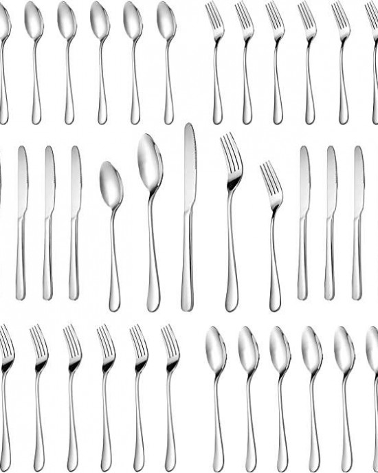 Mirror Polished Cutlery Utensil Set Silverware Set Service Fork Knife Spoon Stainless Steel Flatware Set Cutlery Mirror Polished Cutlery Utensil Set Silverware Set Service Fork Knife Spoon Stainless Steel Flatware Set Cutlery