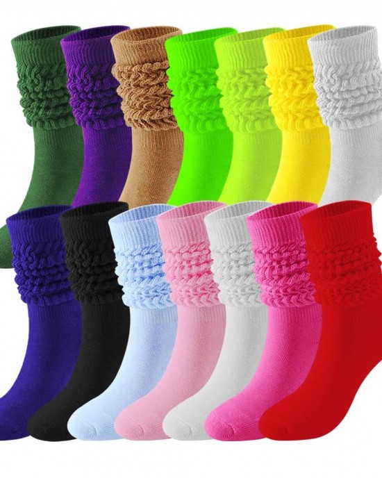 Wholesale Plain Extra Long Slouchy Scrunches Stacked Socks Girl Women Scrunch Slouch Socks Wholesale Plain Extra Long Slouchy Scrunches Stacked Socks Girl Women Scrunch Slouch Socks