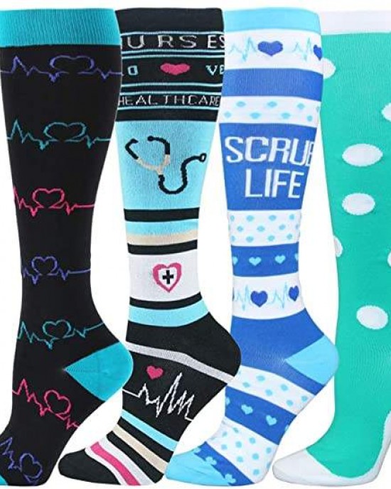 Wholesale 20-30mmhg Running Sport Socks Men Women Athletic Fun Stocking Knee High Nurse Compression Socks Wholesale 20-30mmhg Running Sport Socks Men Women Athletic Fun Stocking Knee High Nurse Compression Socks