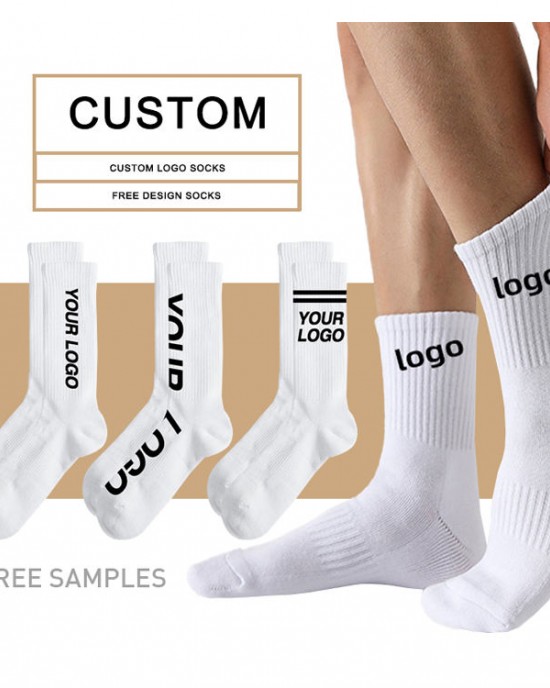 High Quality Custom Socks With Logo Custom Cotton Socks Solid Color Men Crew Socks High Quality Custom Socks With Logo Custom Cotton Socks Solid Color Men Crew Socks
