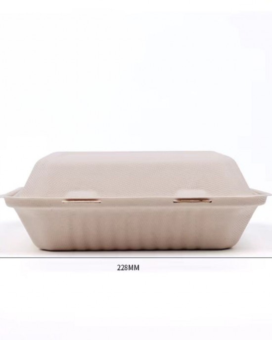 Manufacture Wholesale 9 Inch Clamshell Containers Biodegradable Food Container Lunch Box Manufacture Wholesale 9 Inch Clamshell Containers Biodegradable Food Container Lunch Box