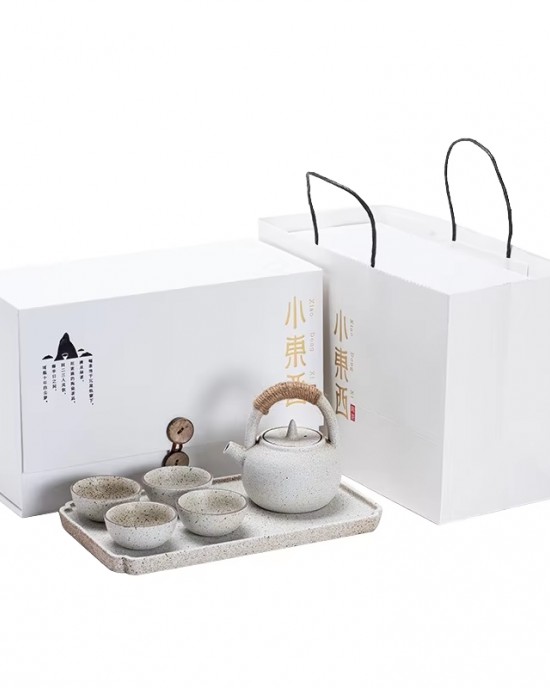 Japanese Retro Style Porcelain Clay Kung Fu Tea Set Stocked Loop-Handled Ceramic Teapot Tea Set with Gift Box Japanese Retro Style Porcelain Clay Kung Fu Tea Set Stocked Loop-Handled Ceramic Teapot Tea Set with Gift Box