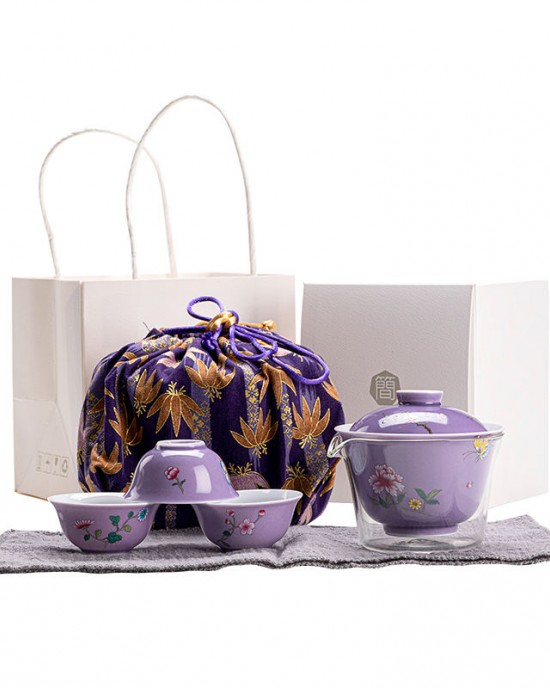Glass Travel Tea Set Outdoor Portable Bag Ceramic Quick Cup Travel Portable One Pot Fills Three Cups Kung Fu Tea Set Glass Travel Tea Set Outdoor Portable Bag Ceramic Quick Cup Travel Portable One Pot Fills Three Cups Kung Fu Tea Set