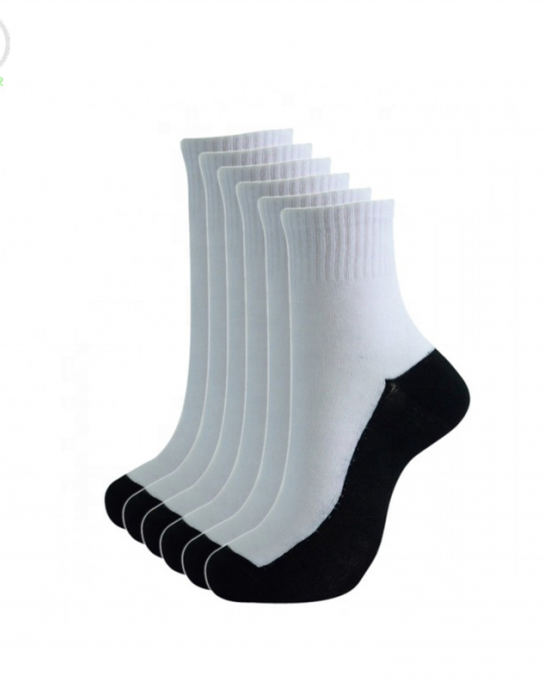 Wholesale White With Black Bottom Socks Black Sole White Socks Wholesale White With Black Bottom Socks Black Sole White Socks