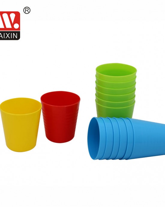 Wholesale Christmas 240ml stacking color reusable cold pp baby kids drink water beer coffee tea cup set plastic cup Wholesale Christmas 240ml stacking color reusable cold pp baby kids drink water beer coffee tea cup set plastic cup
