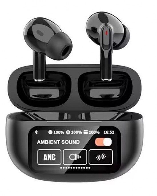 A9 Pro Noise Cancelling Headphones TWS ANC ENC Touch Screen Wireless Blue Tooth Headphones A9 Pro Earbuds Gaming Headset A9 Pro Noise Cancelling Headphones TWS ANC ENC Touch Screen Wireless Blue Tooth Headphones A9 Pro Earbuds Gaming Headset