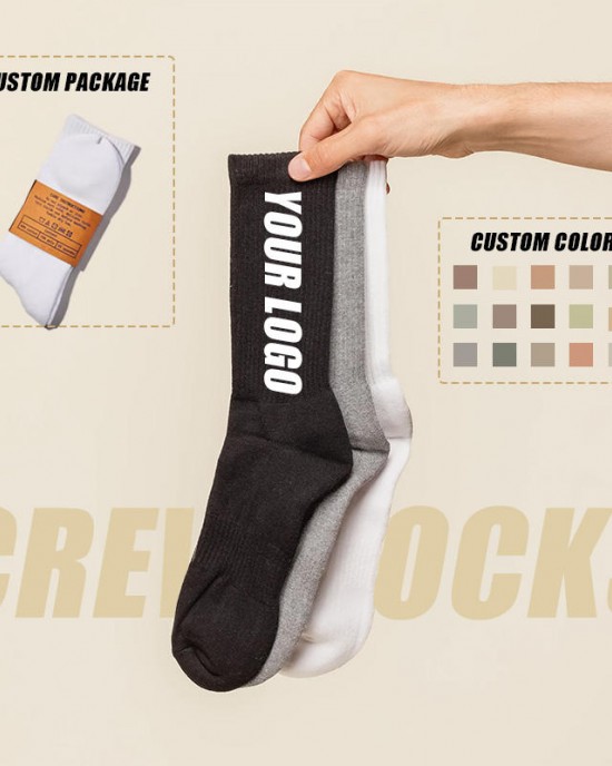 Free Sample Custom Crew Socks High Quality Custom logo Men Socks Unisex Streetwear Gym Socks Free Sample Custom Crew Socks High Quality Custom logo Men Socks Unisex Streetwear Gym Socks
