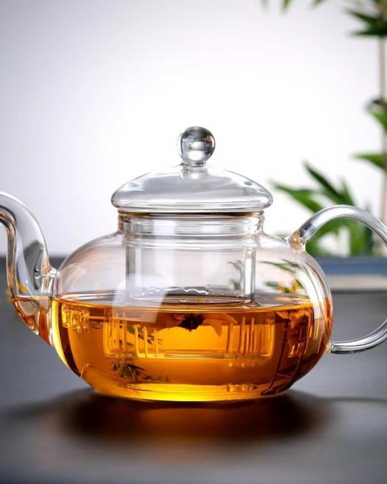 Homehigh High-Temperature Borosilicate Glass Teapot Set Thickened Flower Teapot Filter Tea Water Separation Steaming Coffee Tea Homehigh High-Temperature Borosilicate Glass Teapot Set Thickened Flower Teapot Filter Tea Water Separation Steaming Coffee Tea
