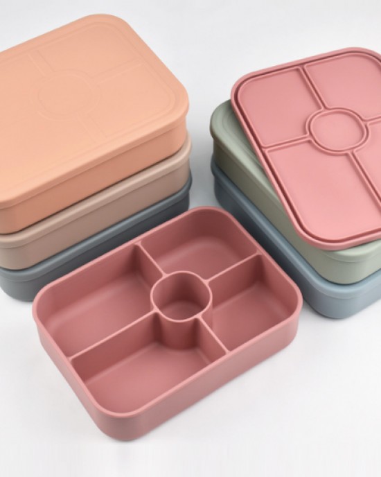 1100ml BPA Free Microwavable Silicone Food Container Storage Heat-resistant Bento lunch box Colorful For Adult 1100ml BPA Free Microwavable Silicone Food Container Storage Heat-resistant Bento lunch box Colorful For Adult