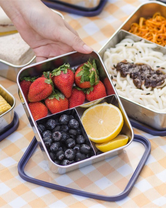 Wholesale Food Storage Custom 2/3/4/5 Compartment Lid Stainless Steel Bento Lunch Box Wholesale Food Storage Custom 2/3/4/5 Compartment Lid Stainless Steel Bento Lunch Box