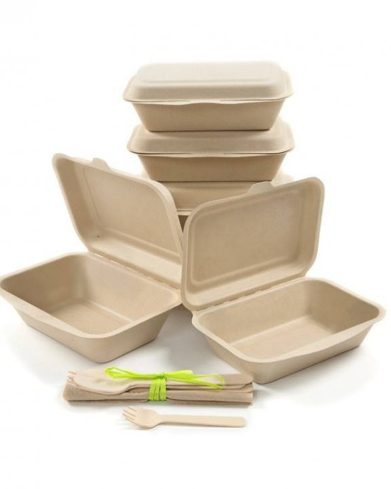 Wholesale biodegradable disposable clamshell box for take away take out sugarcane bagasse container food lunch box biodegradable Wholesale biodegradable disposable clamshell box for take away take out sugarcane bagasse container food lunch box biodegradable