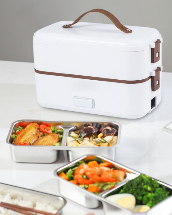 Original 300W Electric Lunch Box Warmer New Stainless Steel Plastic for Home and Outdoor Use Modern Design Original 300W Electric Lunch Box Warmer New Stainless Steel Plastic for Home and Outdoor Use Modern Design
