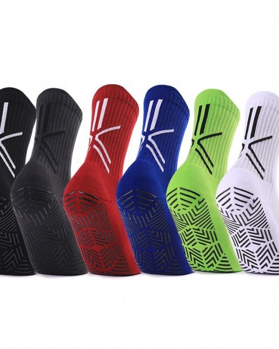 Custom Logo Compression Crew Athletic Anti-slip Grip Football Socks Sports Soccer Socks for Men Custom Logo Compression Crew Athletic Anti-slip Grip Football Socks Sports Soccer Socks for Men
