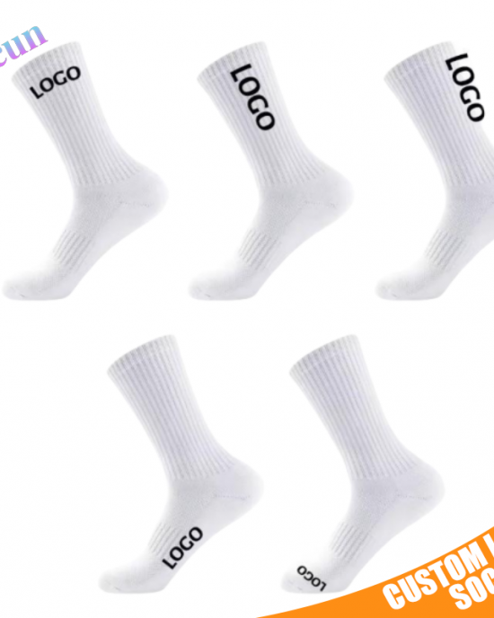 Womens Sports Socks Custom Packing Logo Athletic Tube White Socks Men Knitted Socks Womens Sports Socks Custom Packing Logo Athletic Tube White Socks Men Knitted Socks