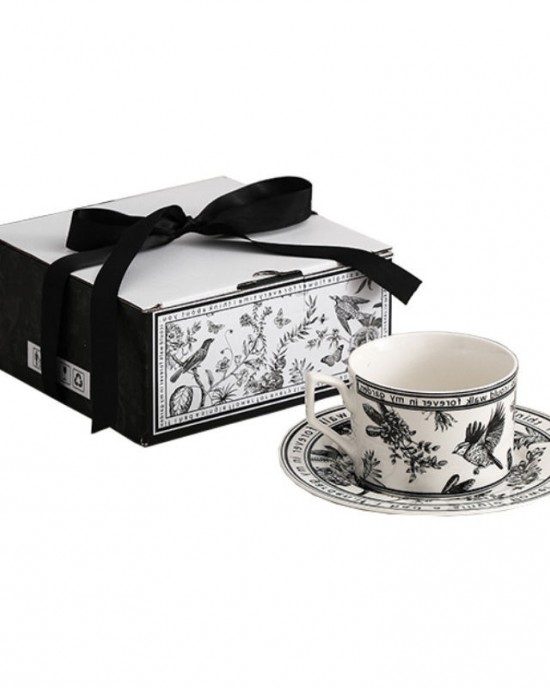 British French Classic Flower and Bird Pattern Afternoon Tea Coffee 1 Cup 1plate Set the Saucer Ceramic Set Gift Luxury Style British French Classic Flower and Bird Pattern Afternoon Tea Coffee 1 Cup 1plate Set the Saucer Ceramic Set Gift Luxury Style